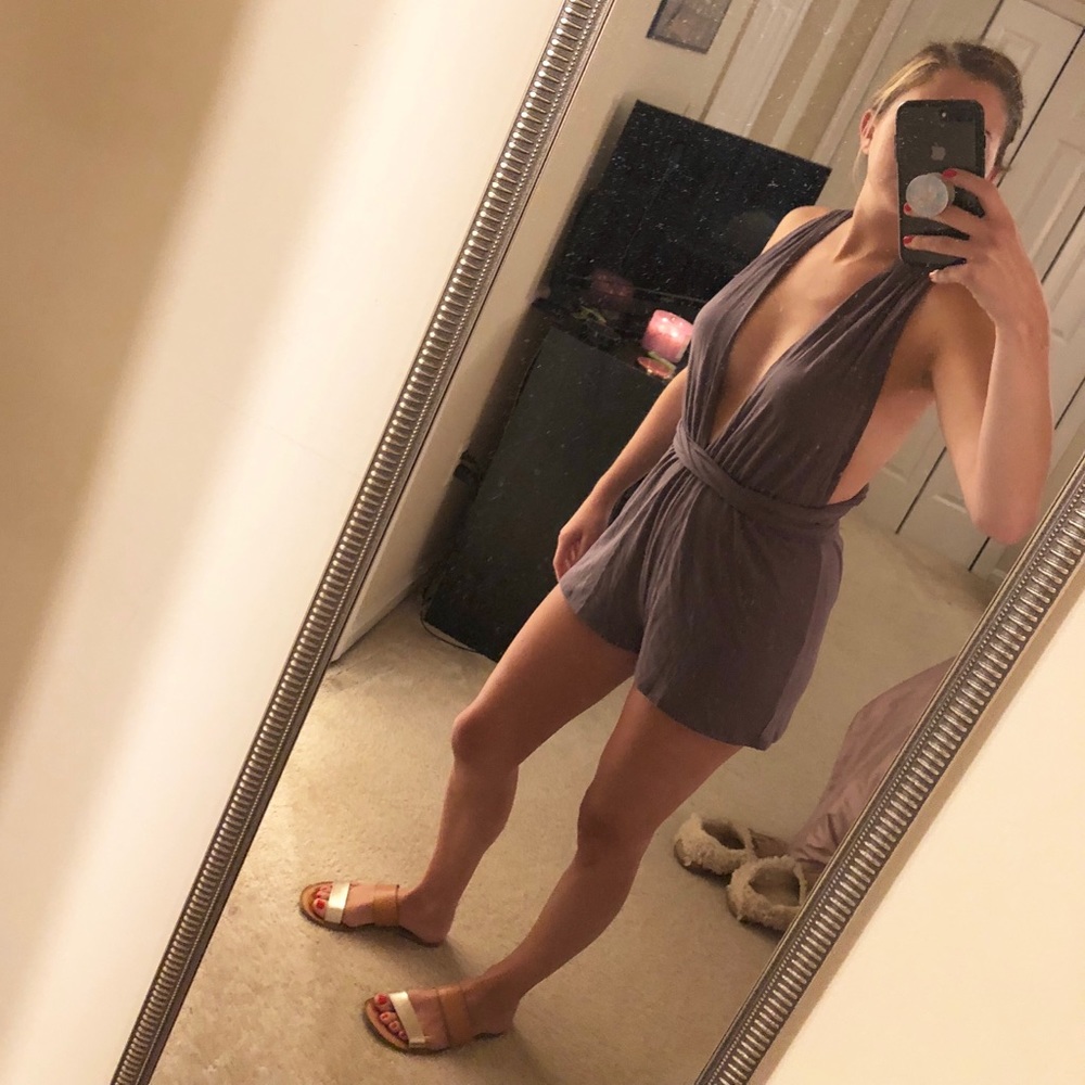 Lulu’s “Any Way You Want Me Dusty Purple Romper”